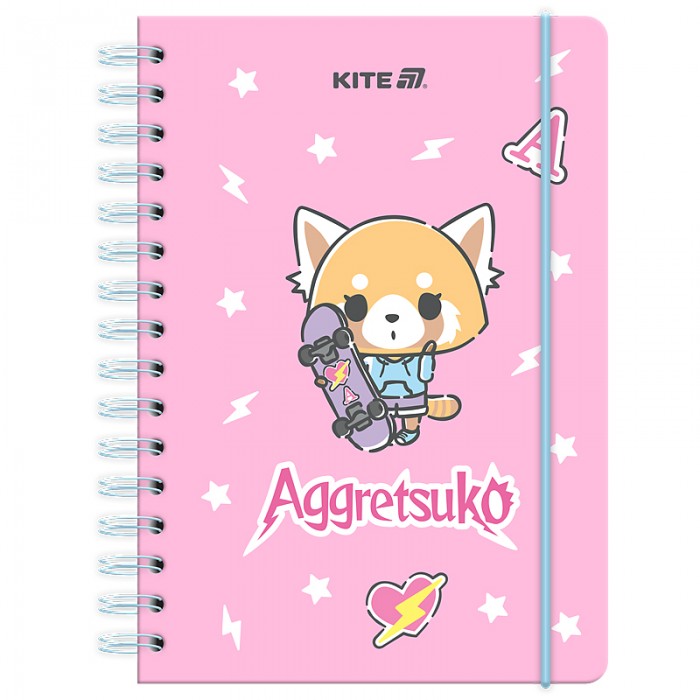 Блокнот на пружині, клітинка Aggretsuko А5, 80арк