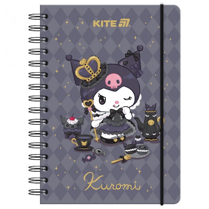 Блокнот на пружині, клітинка Kuromi А5, 80арк