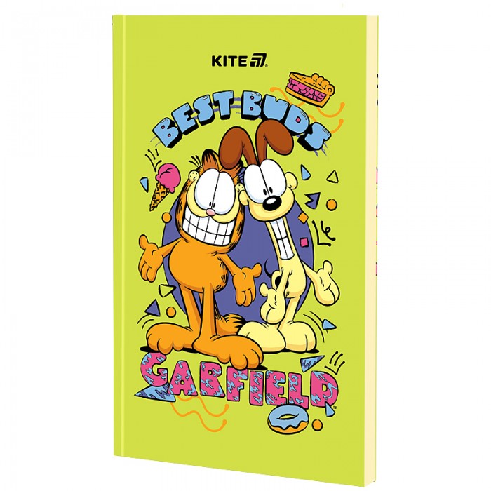 Блокнот, термобіндер Garfield, нелінований, А5, 64арк.