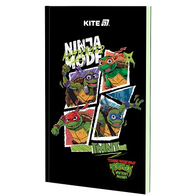 Блокнот, термобиндер Ninja Turtles, нелинованный, А5, 64л.