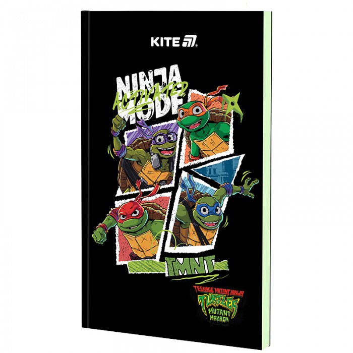 Блокнот, термобіндер Ninja Turtles, нелінований, А5, 64арк.
