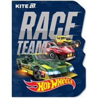 Блокнот клейовий з фігурною вирубкою А6, 60арк. клітинка, Hot Wheels