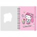 Блокнот на пружине с фигурной вырубкой, клетка Hello Kitty А6, 80л