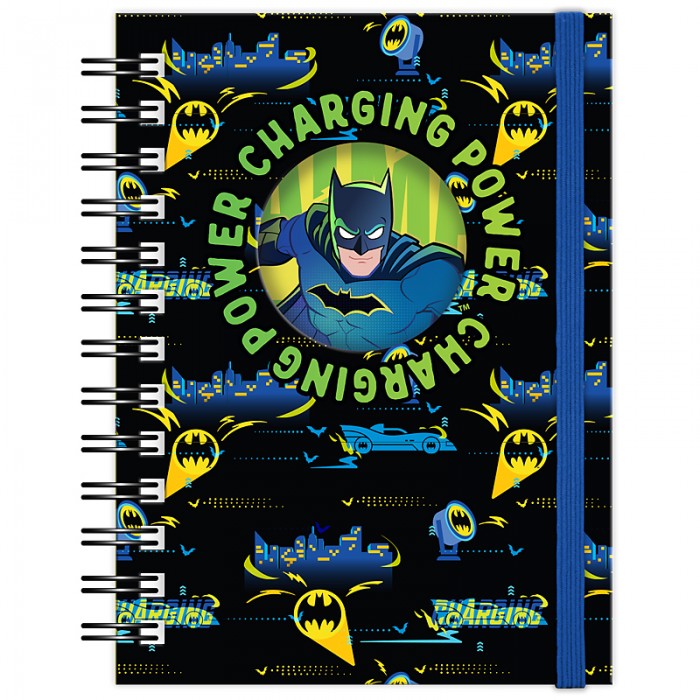 Блокнот на пружині з фігурною вирубкою, клітинка DC Comics А6, 80арк