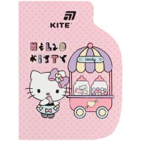 Блокнот клейовий з фігурною вирубкою А6, 60арк. клітинка, Hello Kitty