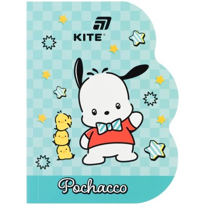 Блокнот клейовий з фігурною вирубкою А6, 60арк. клітинка, Pochacco