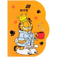 Блокнот клейовий з фігурною вирубкою А6, 60арк. клітинка, Garfield
