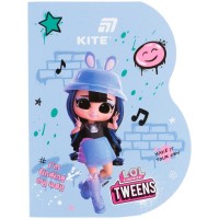 Блокнот клейовий з фігурною вирубкою А6, 60арк. клітинка, LOL