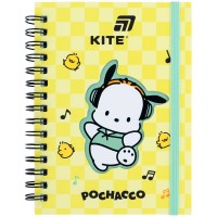 Блокнот на пружине с фигурной вырубкой, клетка Pochacco А6, 80л