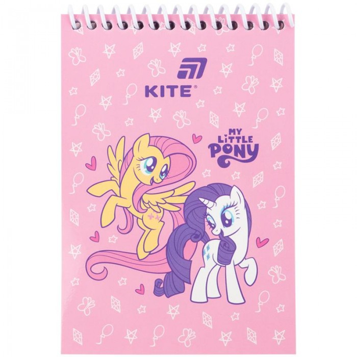 Блокнот на пластиковій пружині А6-, 48арк. нелінов., My Little Pony