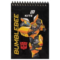 Блокнот на пластиковій пружині А6-, 48арк. нелінов., Transformers