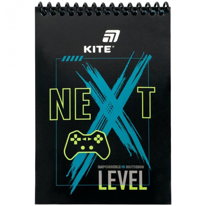 Блокнот на пластиковій пружині А6-, 48арк. нелінов., Next Level