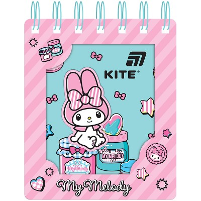 Блокнот на пружині з фігурною вирубкою, клітинка My Melody 105х125мм, 80арк