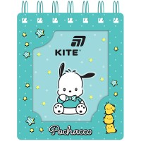 Блокнот на пружине с фигурной вырубкой, клетка Pochacco 105х125мм, 80л