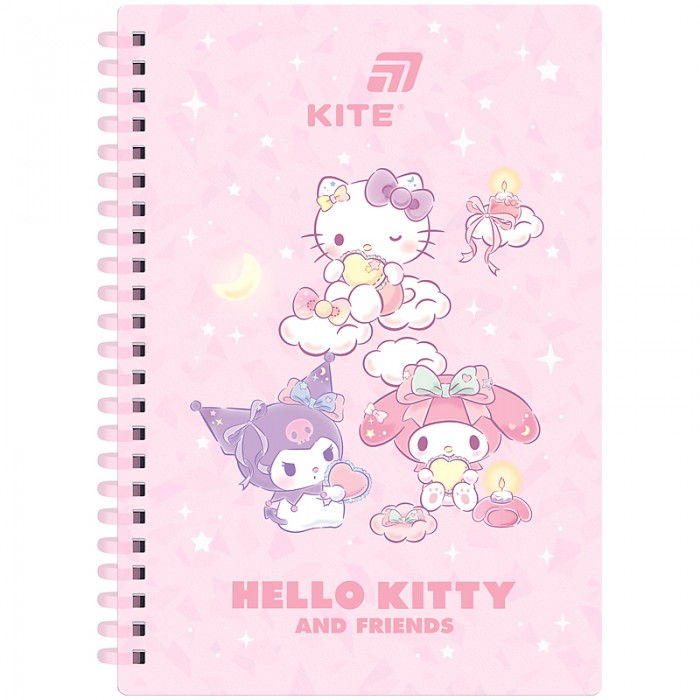 Блокнот на пружині, клітинка Hello Kitty А5, 80арк