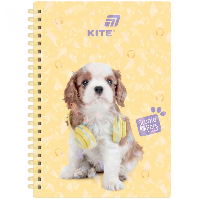 Блокнот на пружині, клітинка Studio Pets А5, 80арк