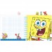 Блокнот с разделителями на спирали Sponge Bob 155х166мм, 80л., клетка