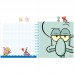Блокнот с разделителями на спирали Sponge Bob 155х166мм, 80л., клетка