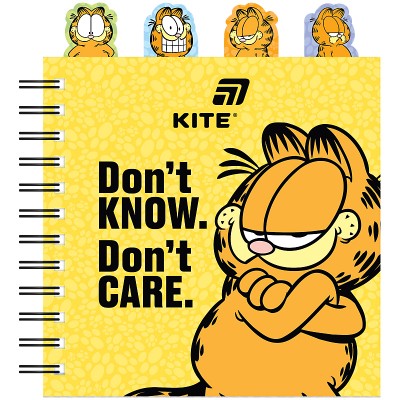 Блокнот з розділювачами на пружині Garfield 155х166мм, 80арк., клітинка