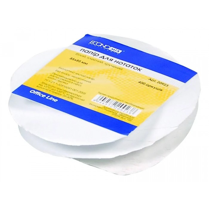 Блок бумаги для записей 8,5х8,5см, 400л., белый (склеенный)