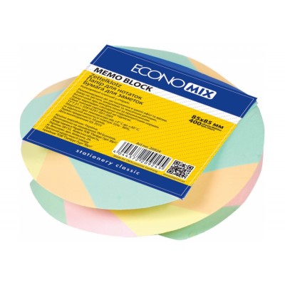 Блок бумаги для записей 8,5х8,5см, 400л (склеенный)