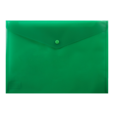 Папка-конверт на кнопці А4 (зелена) bm.3925-04