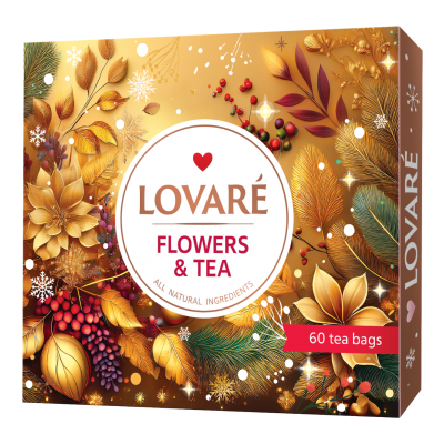 Чай Lovare Flowers Tea (2гх60пак) 12 видів по 5 пакетів