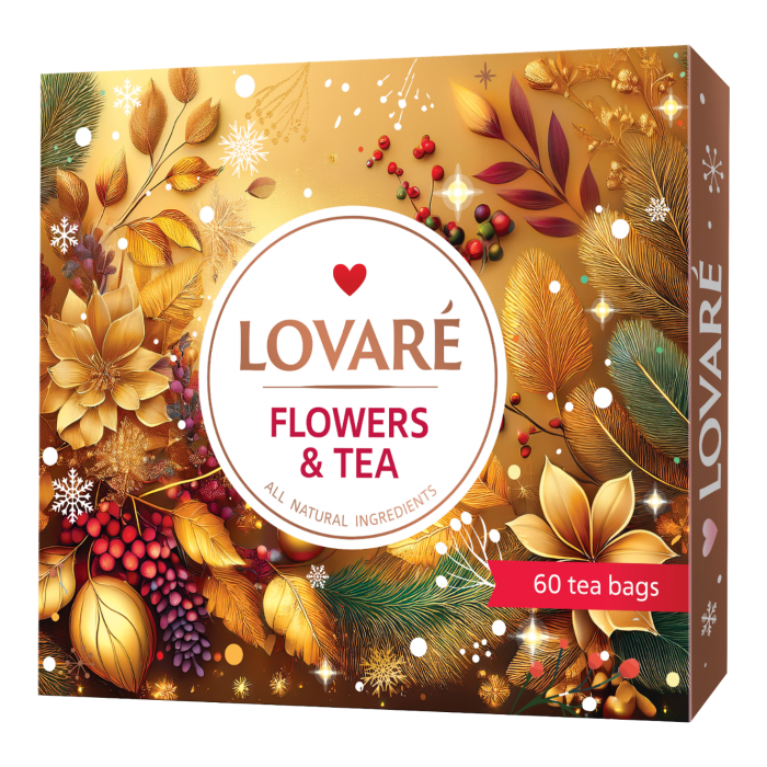 Чай Lovare Flowers Tea (2гх60пак) 12 видів по 5 пакетів
