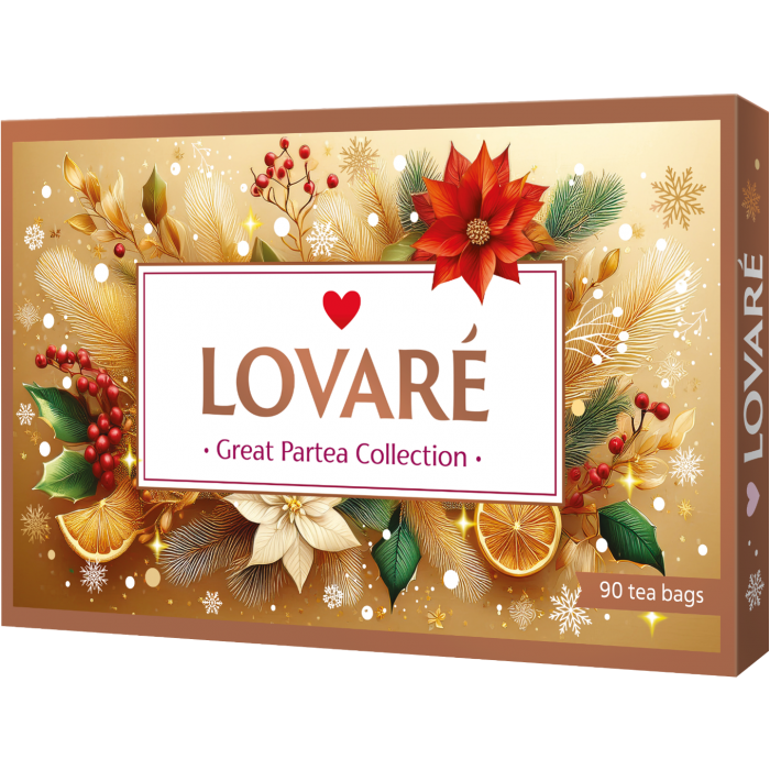 Чай Lovare Great Partea Collection (2гх90пак) 18 видів по 5 пакетів