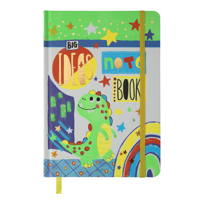 Книга записна на гумці Animals, А5, 96арк. клітинка (салатовий)