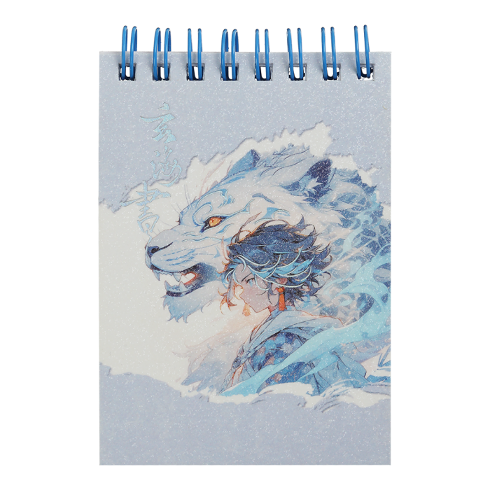 Блокнот Anime (пружина зверху) А7, 80арк. клітинка