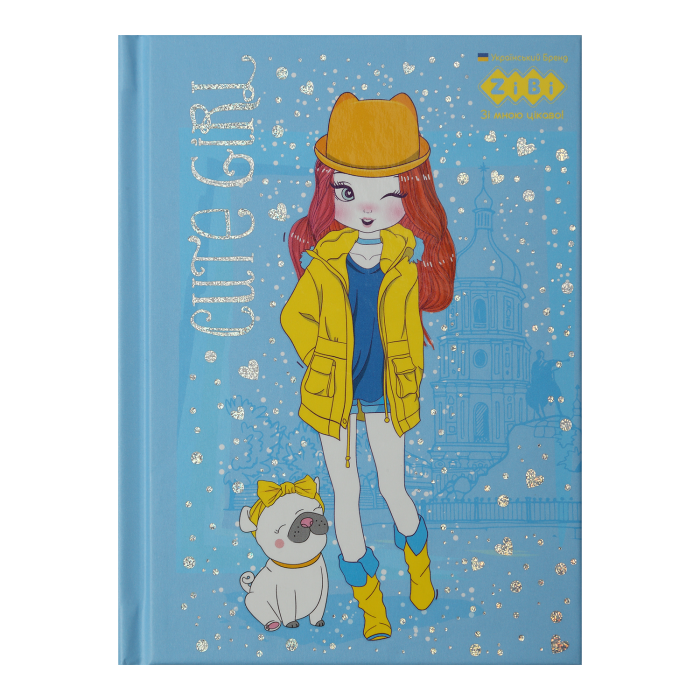 Блокнот Cute Girl А6, 64арк. клітинка (жовтий)