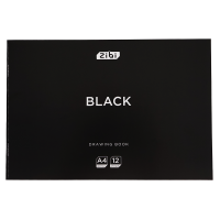 Альбом для малювання Black (12 аркушів) А4 ZB.1421-01