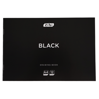 Альбом для малювання Black (12 аркушів) А4 ZB.1421-01