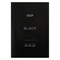Набір кольорового картону Black А4, 10кол, 10арк