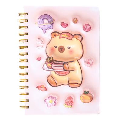 Блокнот Capybara А5, 80арк, клітинка (асорті)