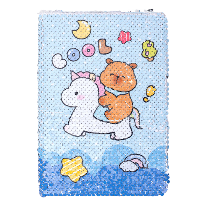 Блокнот Capybara А5, 80арк, клітинка (асорті)