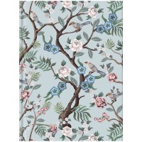 Книга канцелярская Birds&Flowers-3 А4, 80 листов, клетка