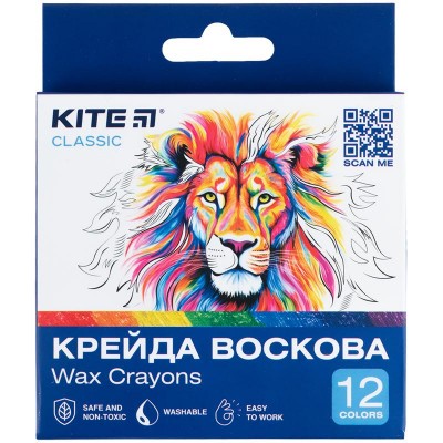 Мел восковый Classic (12 цветов)