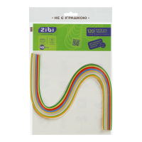 Папір кольоровий для квілінгу 420х3мм, (12 кол) 120шт. Kids Line