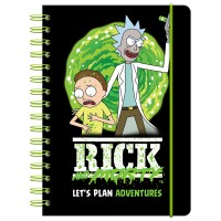 Щоденник шкільний на спіралі в твердій обкладинці А5 Rick and Morty