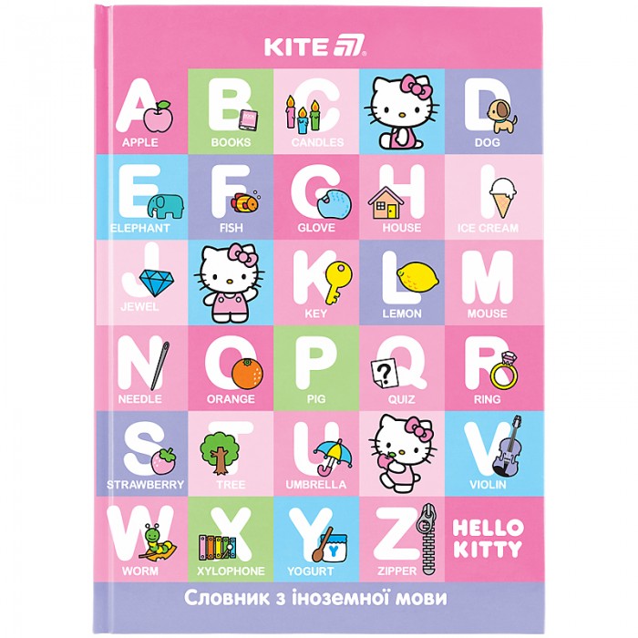Словарь для иностранных слов А5, 60л. твердая обложка Hello Kitty