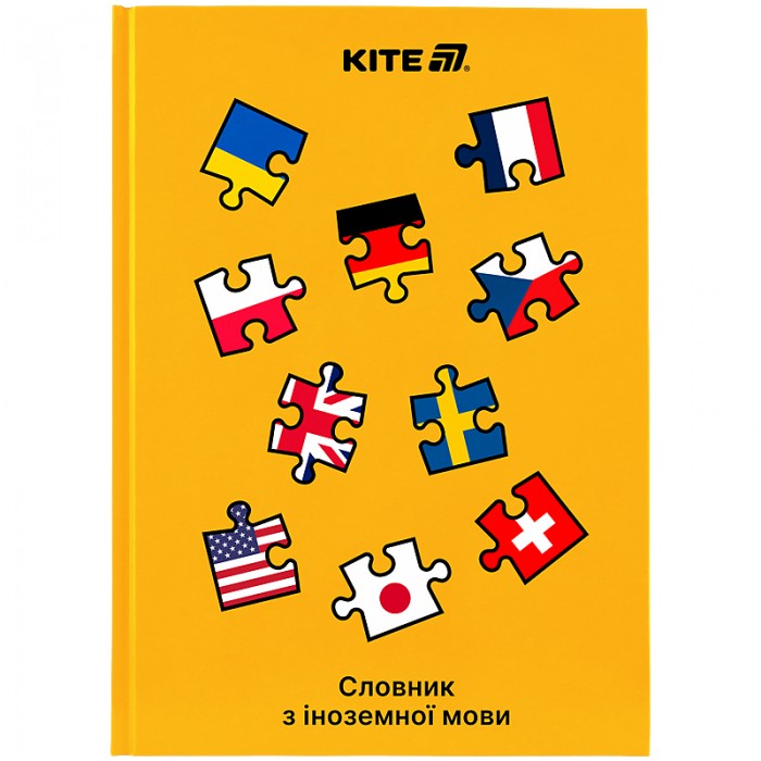 Словарь для иностранных слов А5, 60л. твердая обложка Puzzle