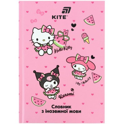 Словарь для іноземних слів А5, 60арк. тверда обкладинка Hello Kitty