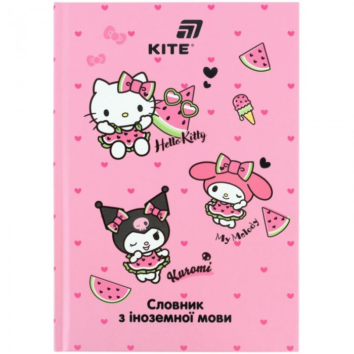 Словарь для іноземних слів А5, 60арк. тверда обкладинка Hello Kitty
