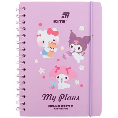 Щоденник-планер на пружині в твердій обкладинці Hello Kitty