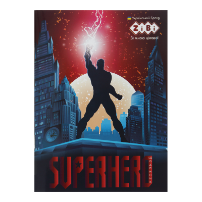 Дневник школьный Super Hero А5, 40л. мягкая обложка, УФ-лак