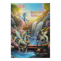 Щоденник шкільний Unicorn Magic В5, 40арк. тверда обкладинка