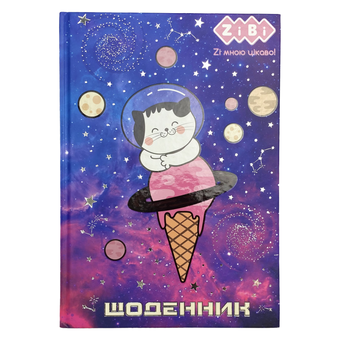 Дневник школьный Space Cat В5, 40л. твердая обложка