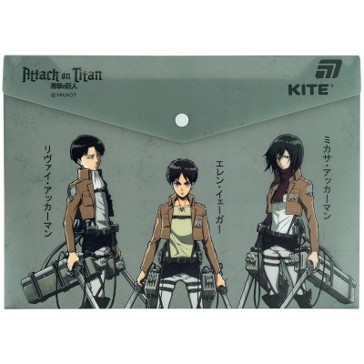 Папка на кнопці А4 Attack on Titan